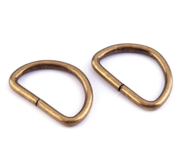 Halbring Altmessing - 25 mm